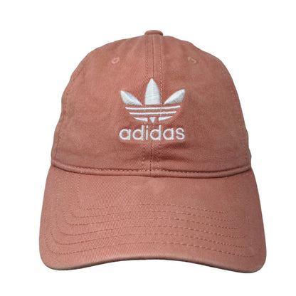 Adidas Women's Slideback Hat Pink OSFW Adjustable Embroidered Trefoil 6 Panel