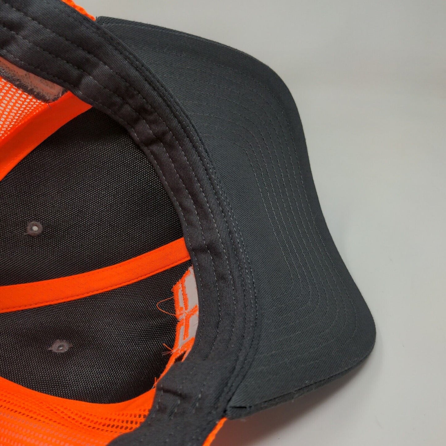 Richardson Men's Snapback Hat Gray Orange Adjustable Style 112 PFC Brakes Logo
