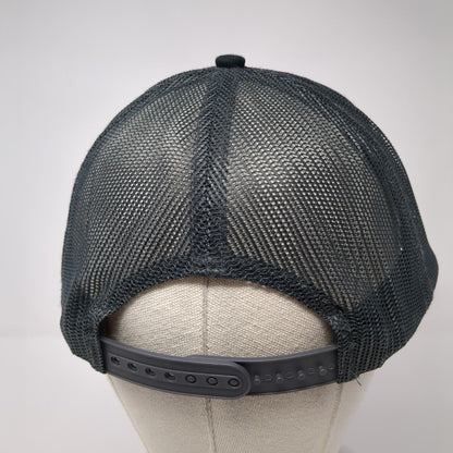 Port Authority Snapback Mesh Back Trucker Hat Gray One Size Logo Outdoor