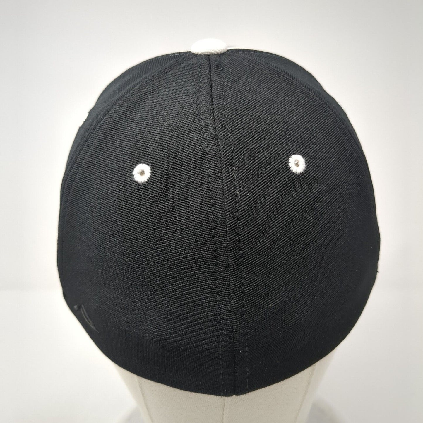Rocky Football Fitted Hat Black 6 7/8-7 3/8 Embroidered 698F Pacific Headwear
