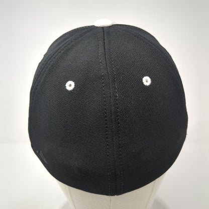 Rocky Football Fitted Hat Black 6 7/8-7 3/8 Embroidered 698F Pacific Headwear