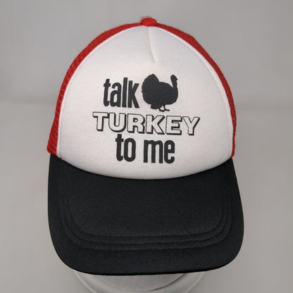 Talk Turkey To Me Snapback Mesh Back Trucker Hat Multi One Size Colorblock