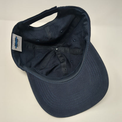 Football Camps Strapback Hat Blue One Size Adjustable 6 Panel Big X