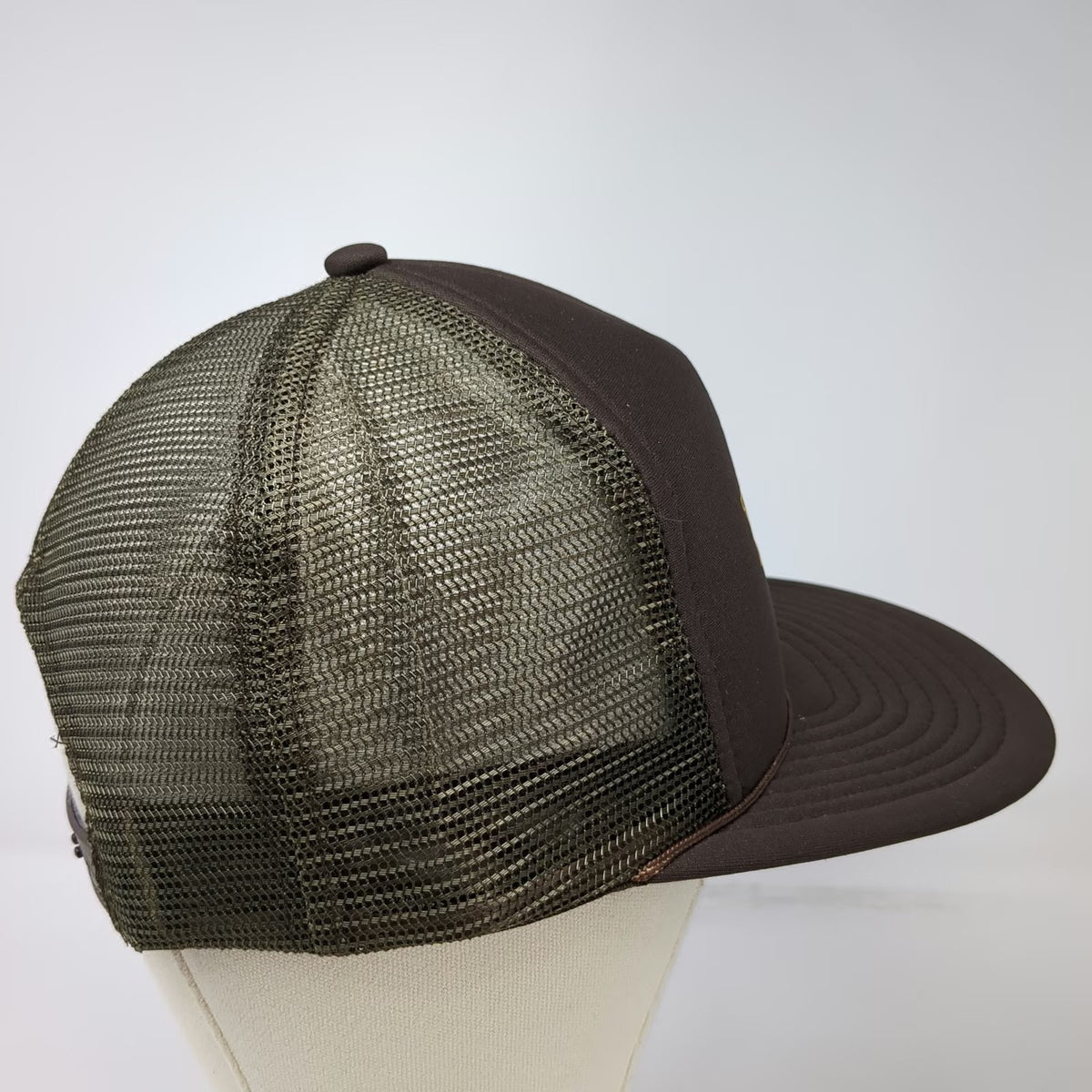 Designer Award Headwear Trucker Hat Brown One Size Narramore Trucking Mesh