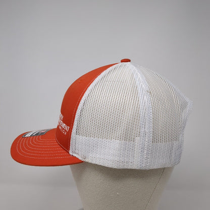 Energy Management Corporation Snapback Trucker Hat Orange OS Mesh Richardson