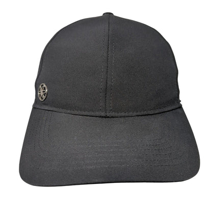 Gaiam Strapback Hat Black OSFA Adjustable Solid 6 Panel Perforated