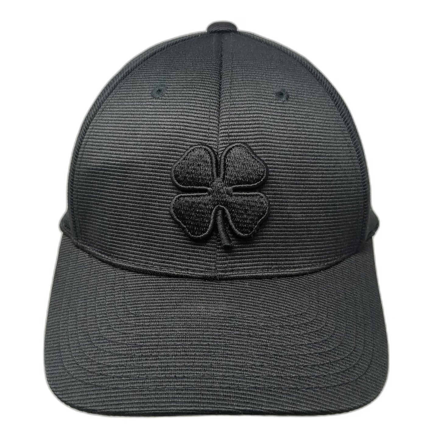 Black Clover Baseball Cap Black XL Fitted Flexfit Rawlings Patch Live Lucky Hat