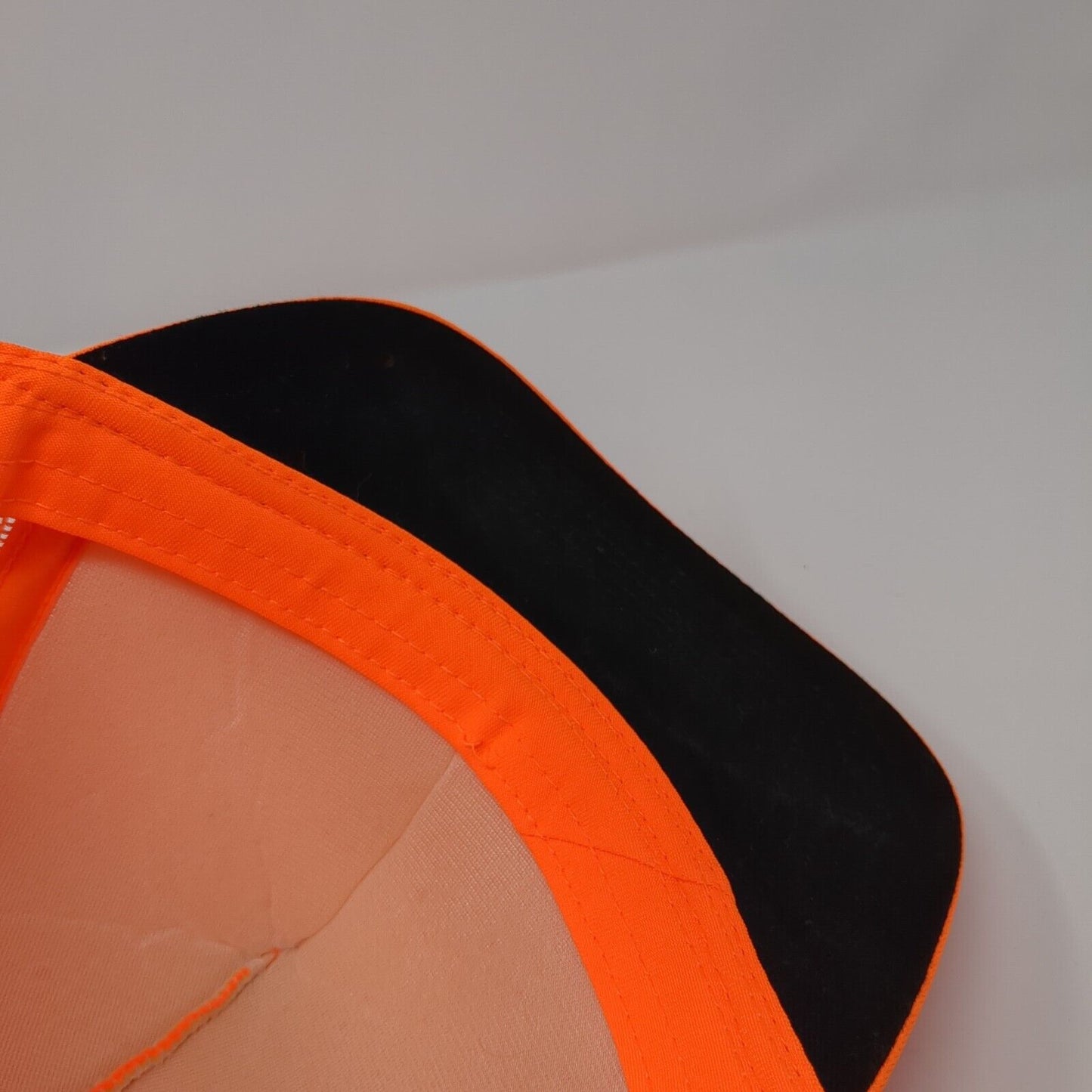 George Snapback Mesh Back Trucker Hat Orange One Size Adjustable Blank