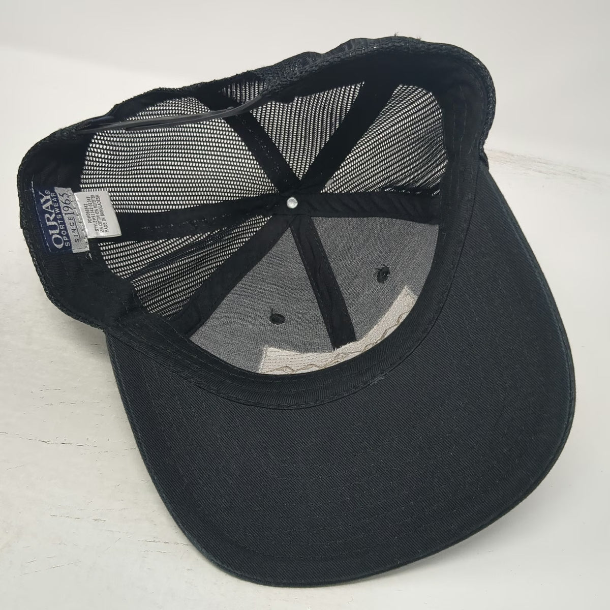 Ouray Trucker Hat Black One Size Mackay Bar Outfitters Mountain Snapback Mesh