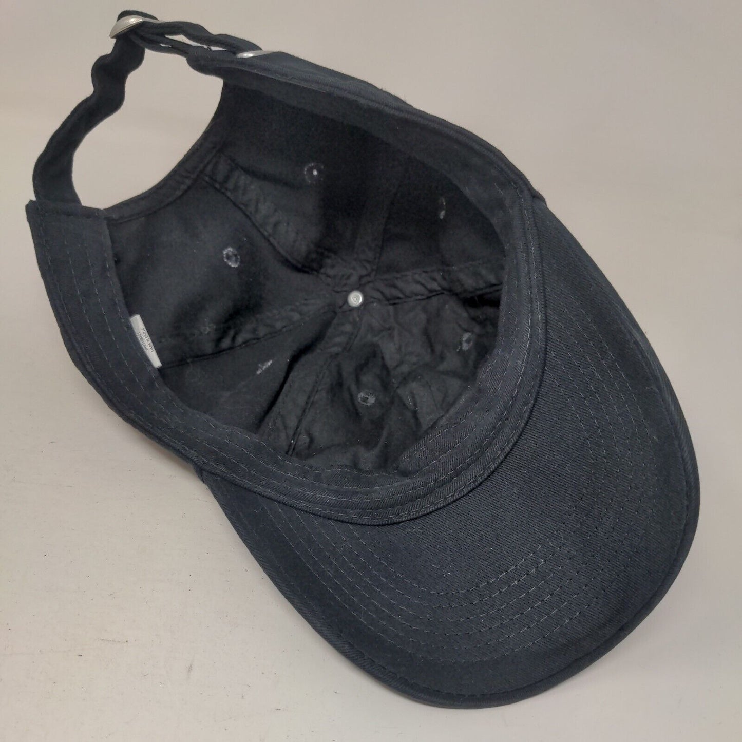 Unbranded Slideback Hat Black One Size Adjustable Vented Holes Blank