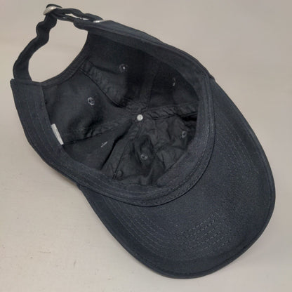 Unbranded Slideback Hat Black One Size Adjustable Vented Holes Blank