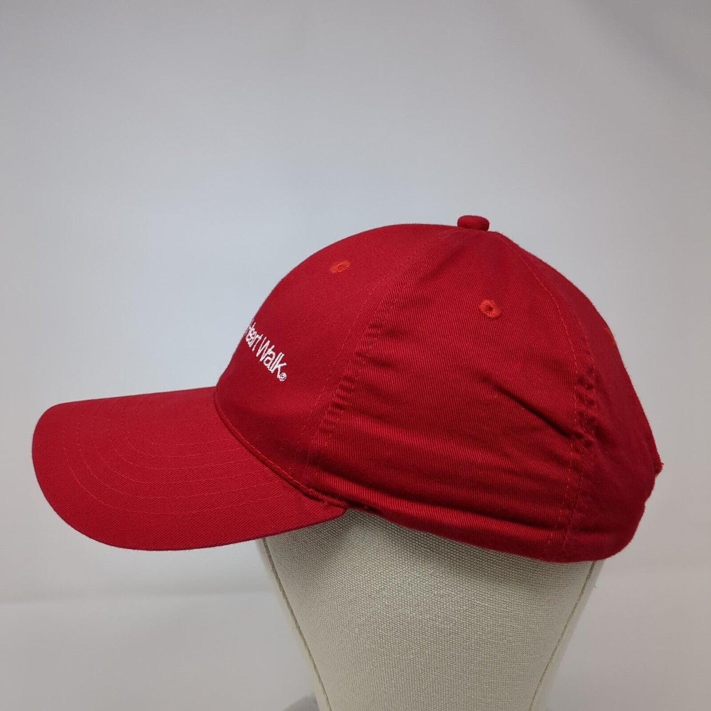 American Heart Association Slideback Hat Red OSFA Embroidered 6 Panel