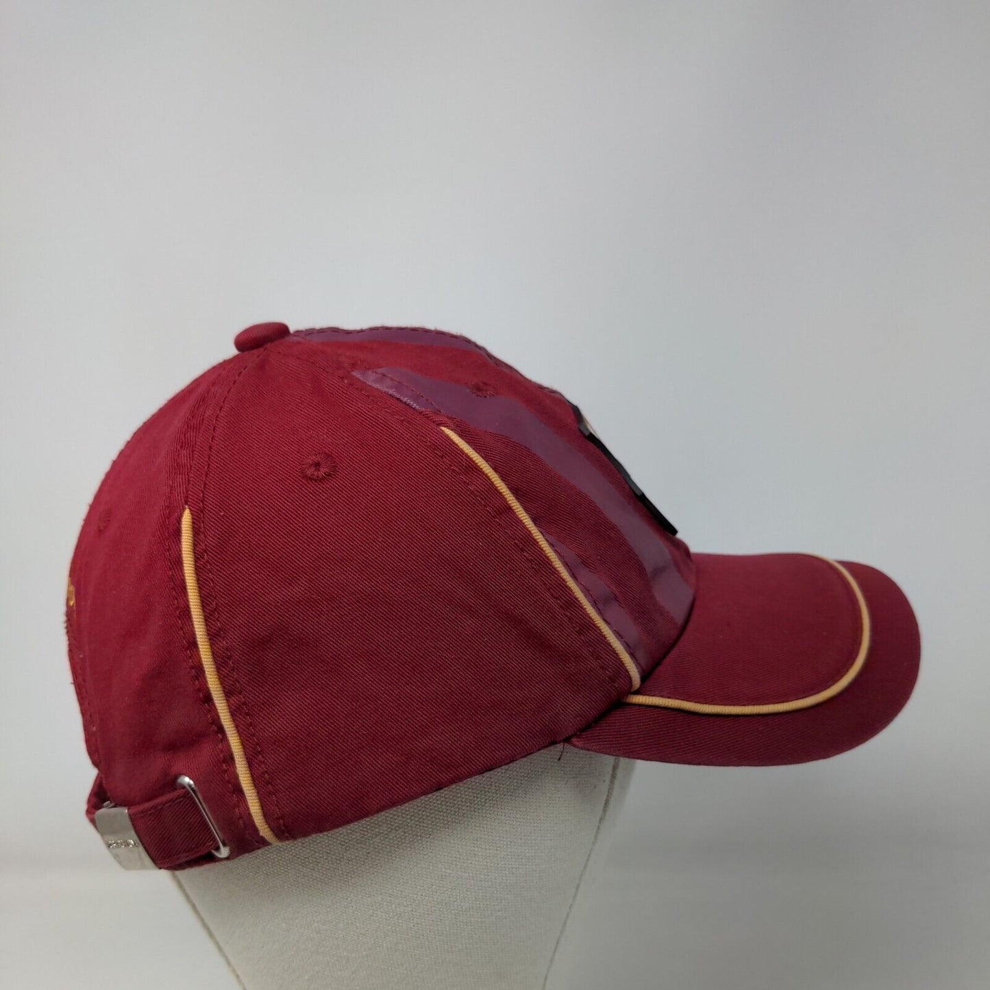 FC Barcelona Slideback Hat Red Striped OSFA Embroidered Logo Adjustable