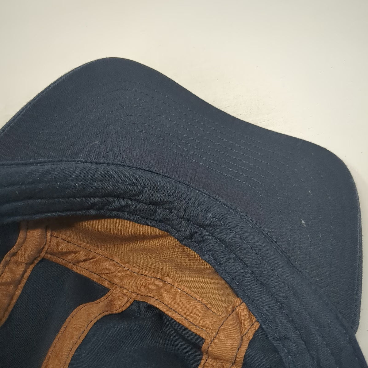 Rab 5 Panel Blue One Size Hat Organic Cotton Slideback Contrast Front Panel