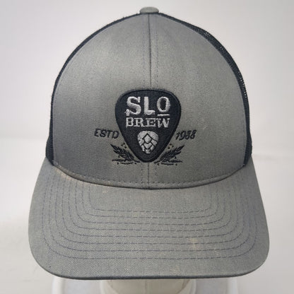 Pacific Headwear Trucker Hat Gray OSFM SLO BREW 104C Pro Model Mesh Back Snap