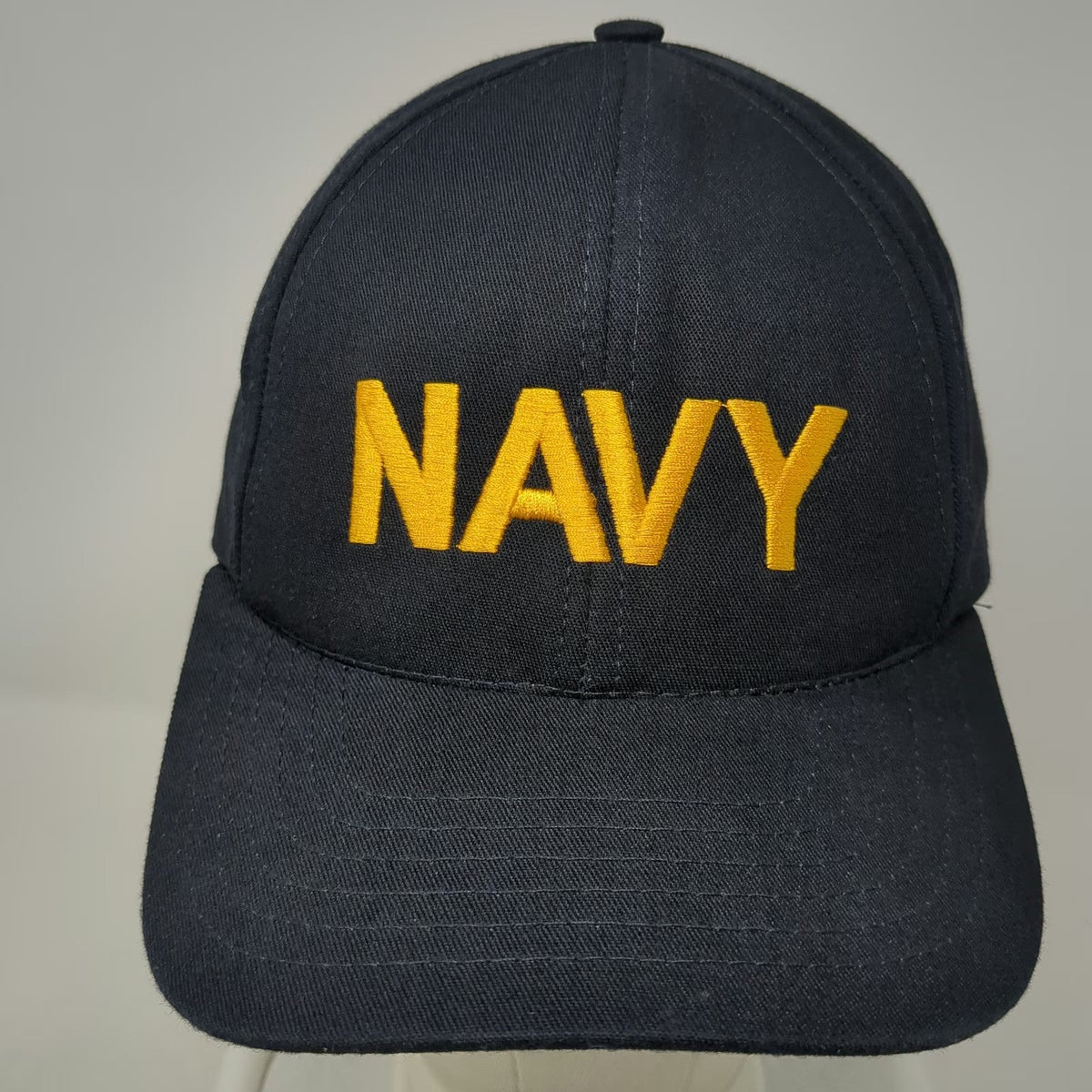 Graffiti Snapback Hat Blue One Size US Navy Embroidered Made in USA Structured