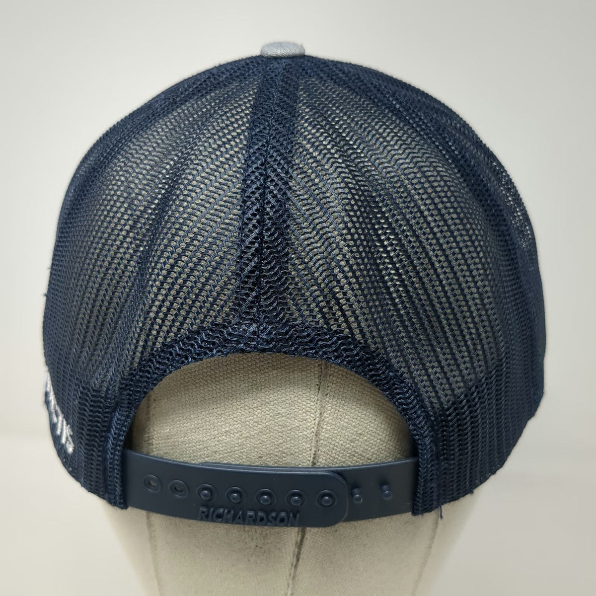 Richardson 112 Trucker Hat Gray Blue One Size Mesh Snapback Innvictis Logo