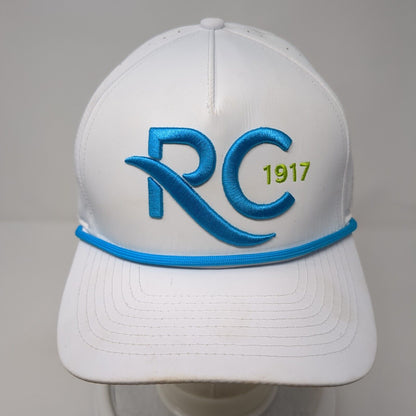 RC 1917 Snapback Rope Hat White One Size Laser Cut Solid Good Boy Golf