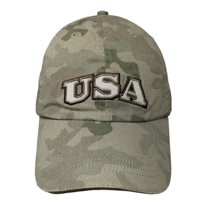 Sonoma Women's Slideback Camo Hat Size OS Embroidered USA Patriotic