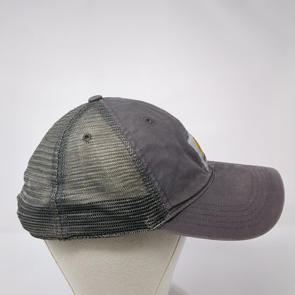 Carhartt Snapback Mesh Back Trucker Hat Gray One Size Adjustable 6 Panel