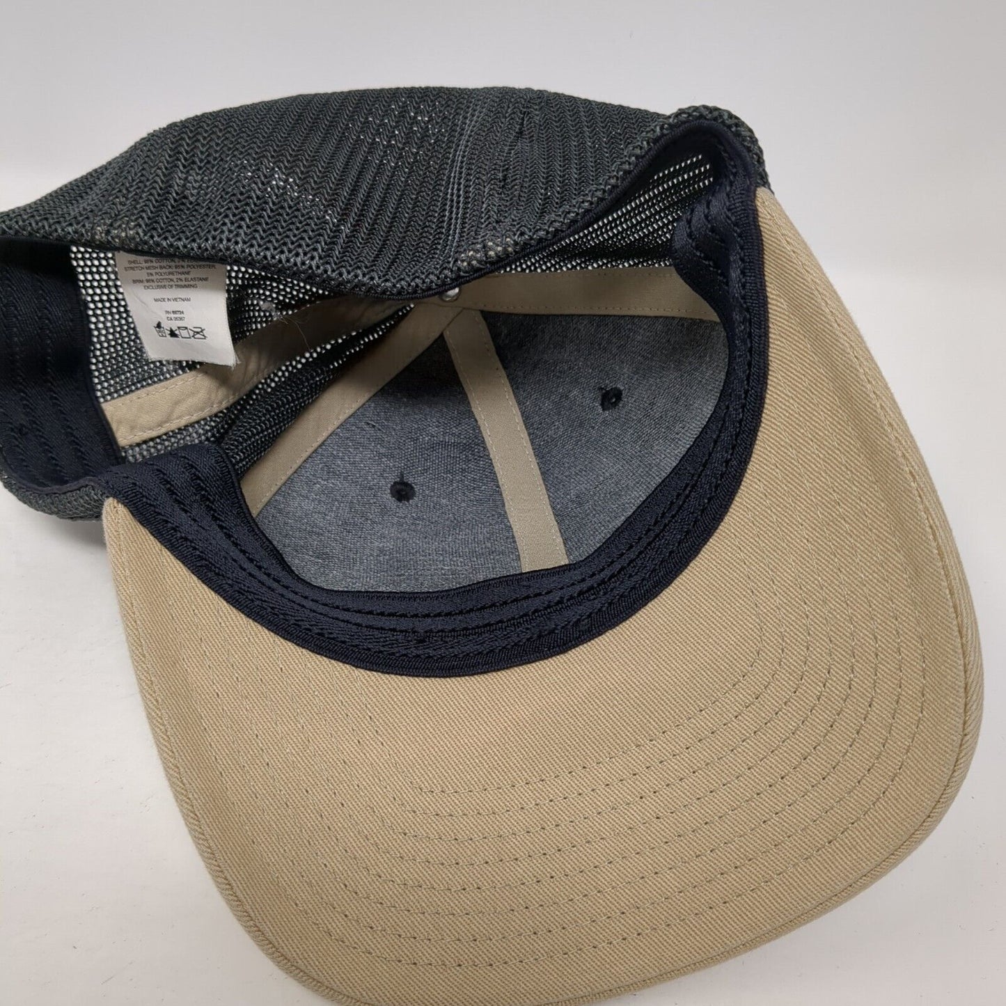 Columbia USA Trees Flag Fitted Trucker Hat Multicolor L/XL Embroidered Mesh Back