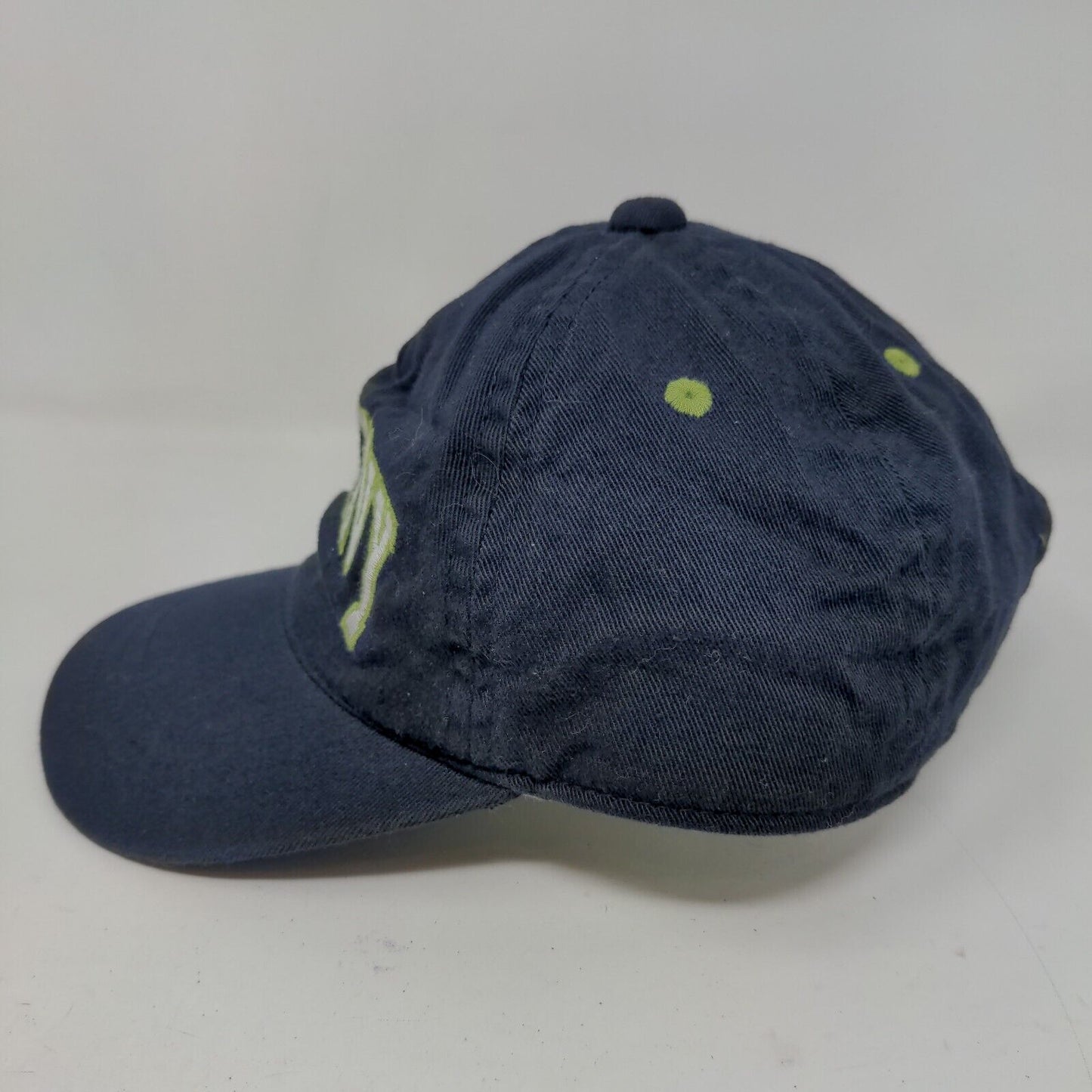 Old Navy Boy's Stretchy Hat Blue Size Small Embroidered Logo 100% Cotton