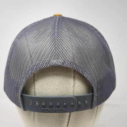 Richardson Trucker Hat Beige L 112 Snapback Mesh Integra Delamar Idaho Patch