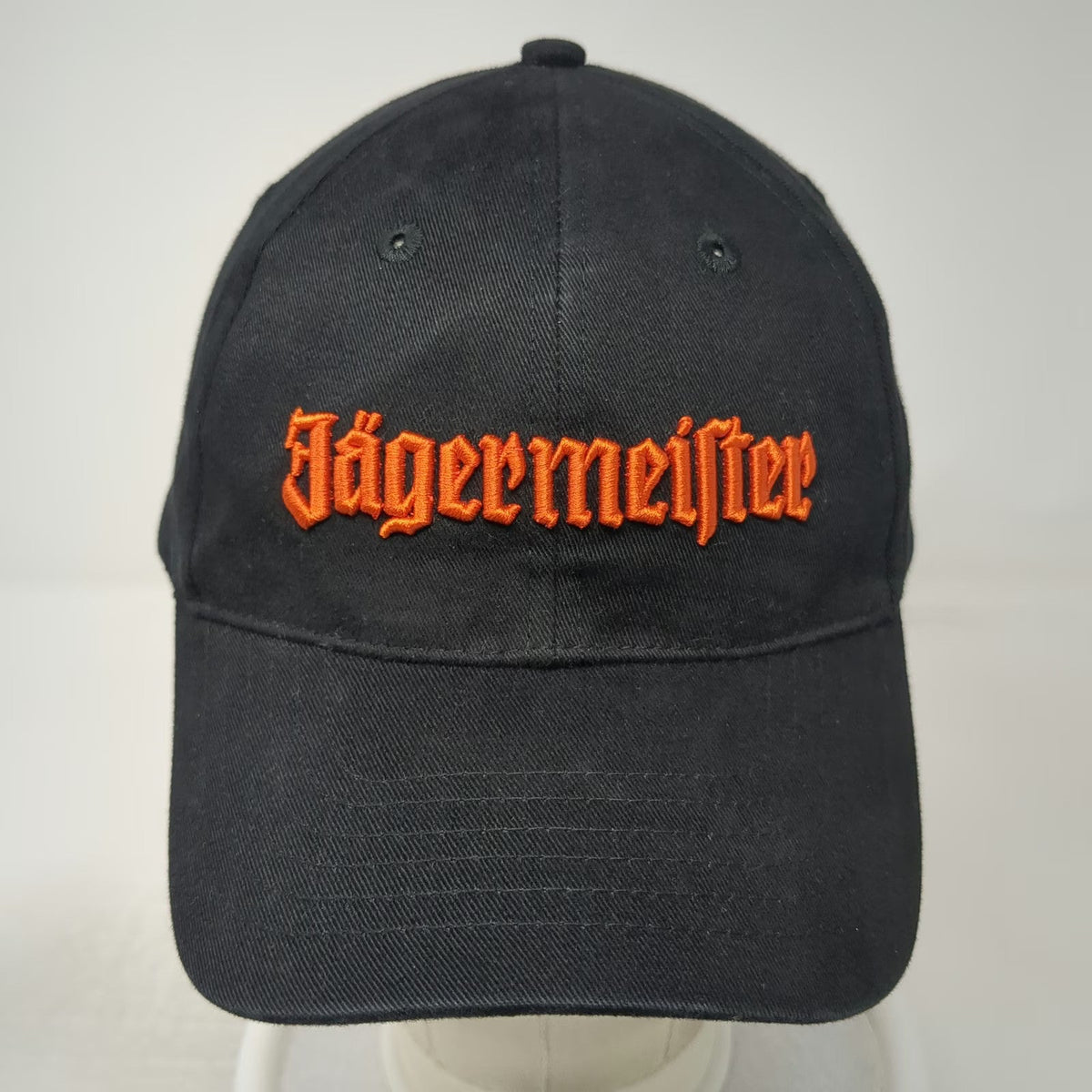 Jagermeister Baseball Cap Black One Size Embroidered Logo Stag Strapback Hat