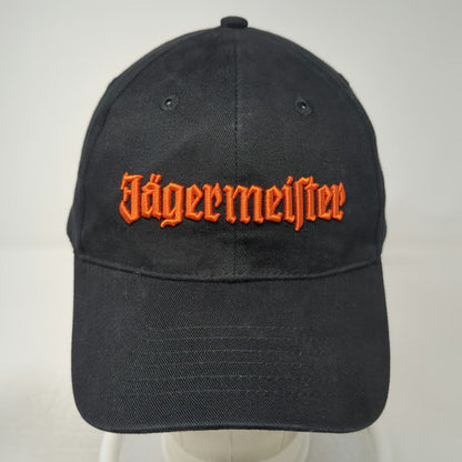 Jagermeister Baseball Cap Black One Size Embroidered Logo Stag Strapback Hat