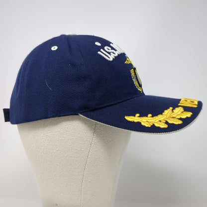 Hosanna U.S. Marine Veteran EGA Logo Blue Hat One Size Baseball Cap Eagle Globe