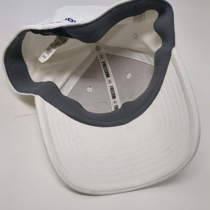 Under Armour Freedom Fitted Hat White Large/XL Embroidered USA Flag