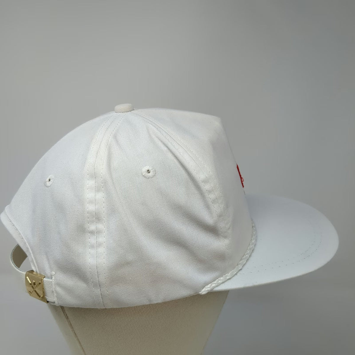 K-Products 5 Panel White One Size Petoseed Agriculture Rope Hat Slideback USA