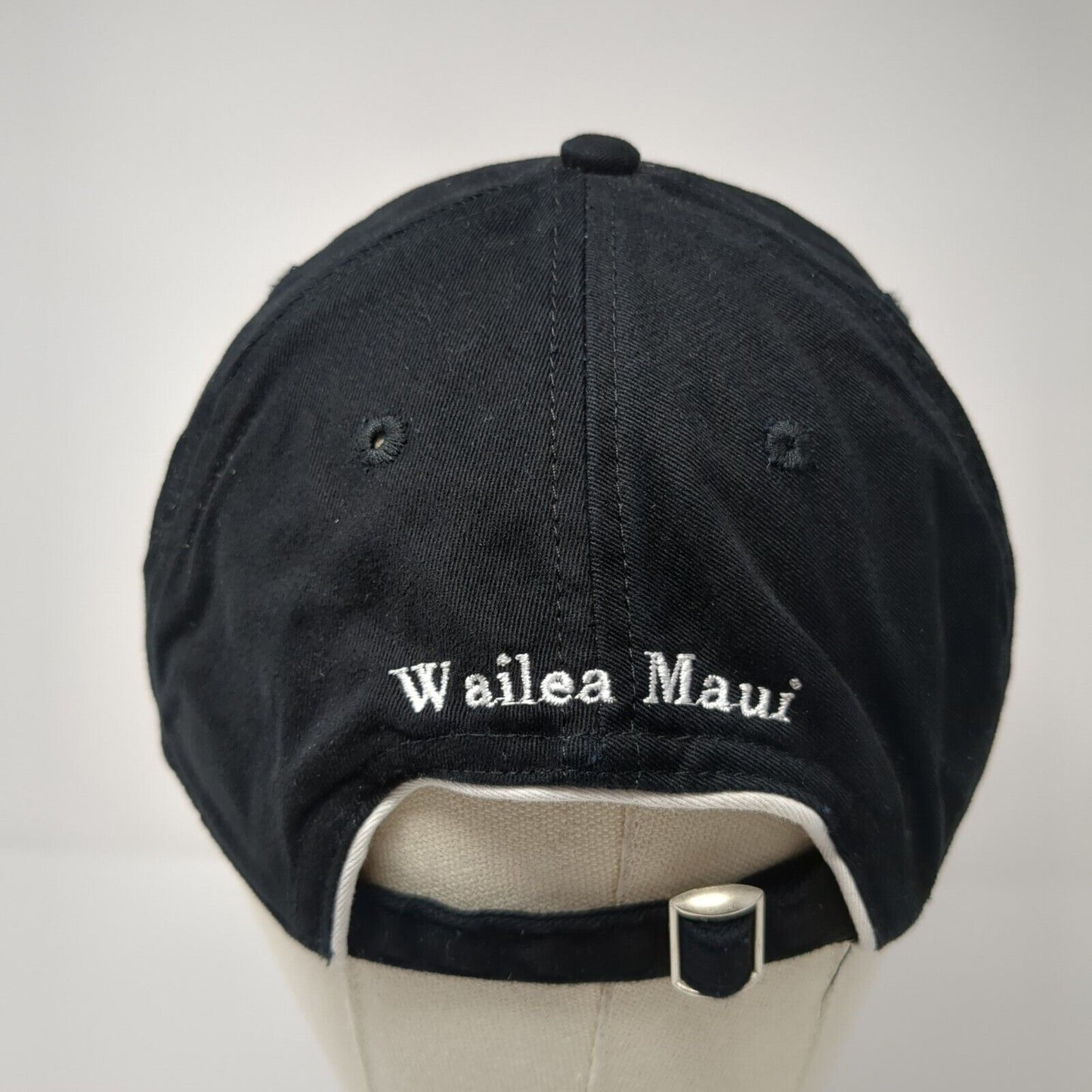 Wailea Beach Villas Slideback Hat Black OSFA Adjustable Embroidered