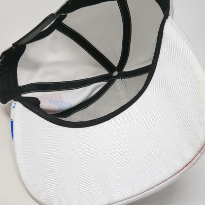 5 Panel Hat White Red Blue One Size Patriotic Butterfly American Flag Snapback