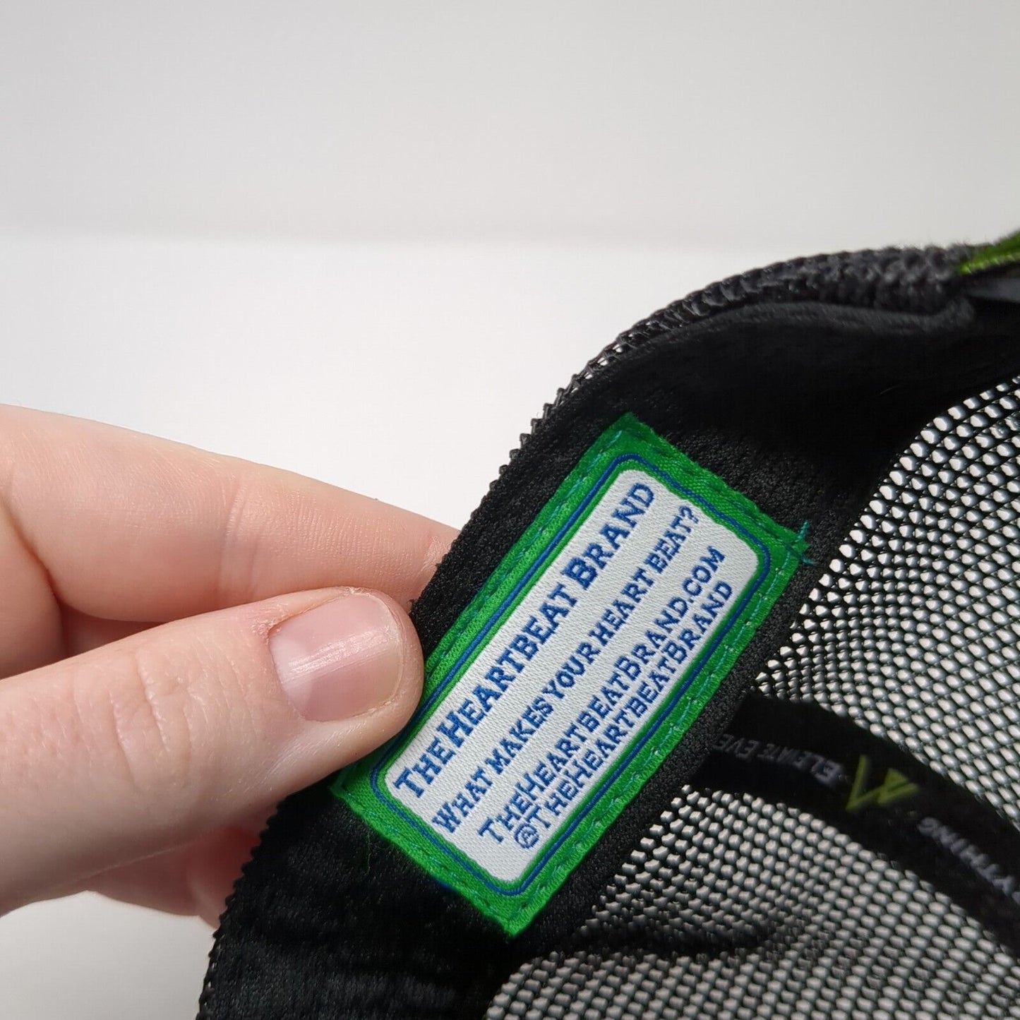 The Heartbeat Brand Snapback Trucker Hat Camo One Size Mesh Back Logo