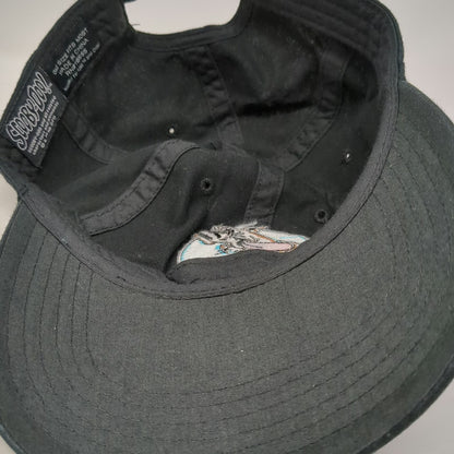 Scooby-Doo Baseball Cap Black One Size Embroidered Character Patch Hat Slideback