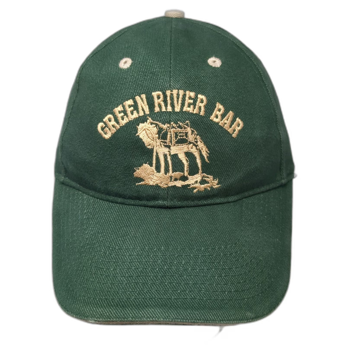 Otto Baseball Cap Green One Size Green River Bar Daniel WY Horse Graphic Hat
