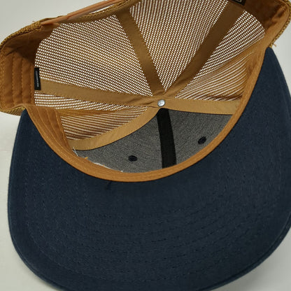 Richardson Trucker Hat Blue Brown One Size ADB Culture Mesh Snapback Logo 112