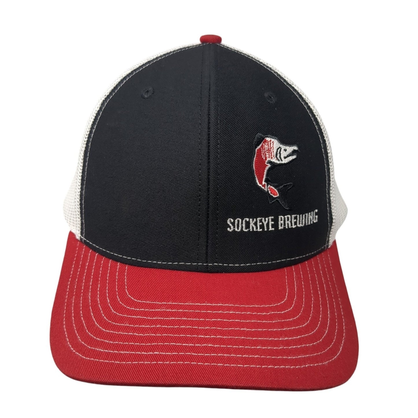 Sockeye Brewing Trucker Hat Multicolor One Size Adjustable Mesh Back Richardson