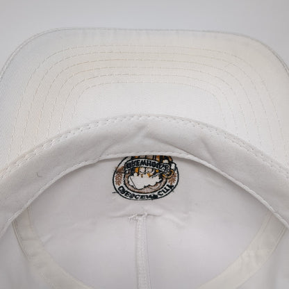 Crescent City Snapback Hat White One Size Adjustable Embroidered Rope Young An