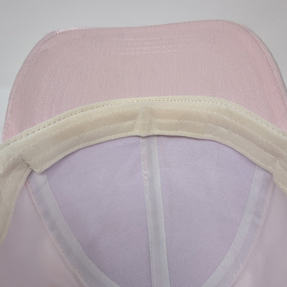 Unbranded Strapback Baseball Cap Pink One Size Adjustable Satin Blank 6 Panel