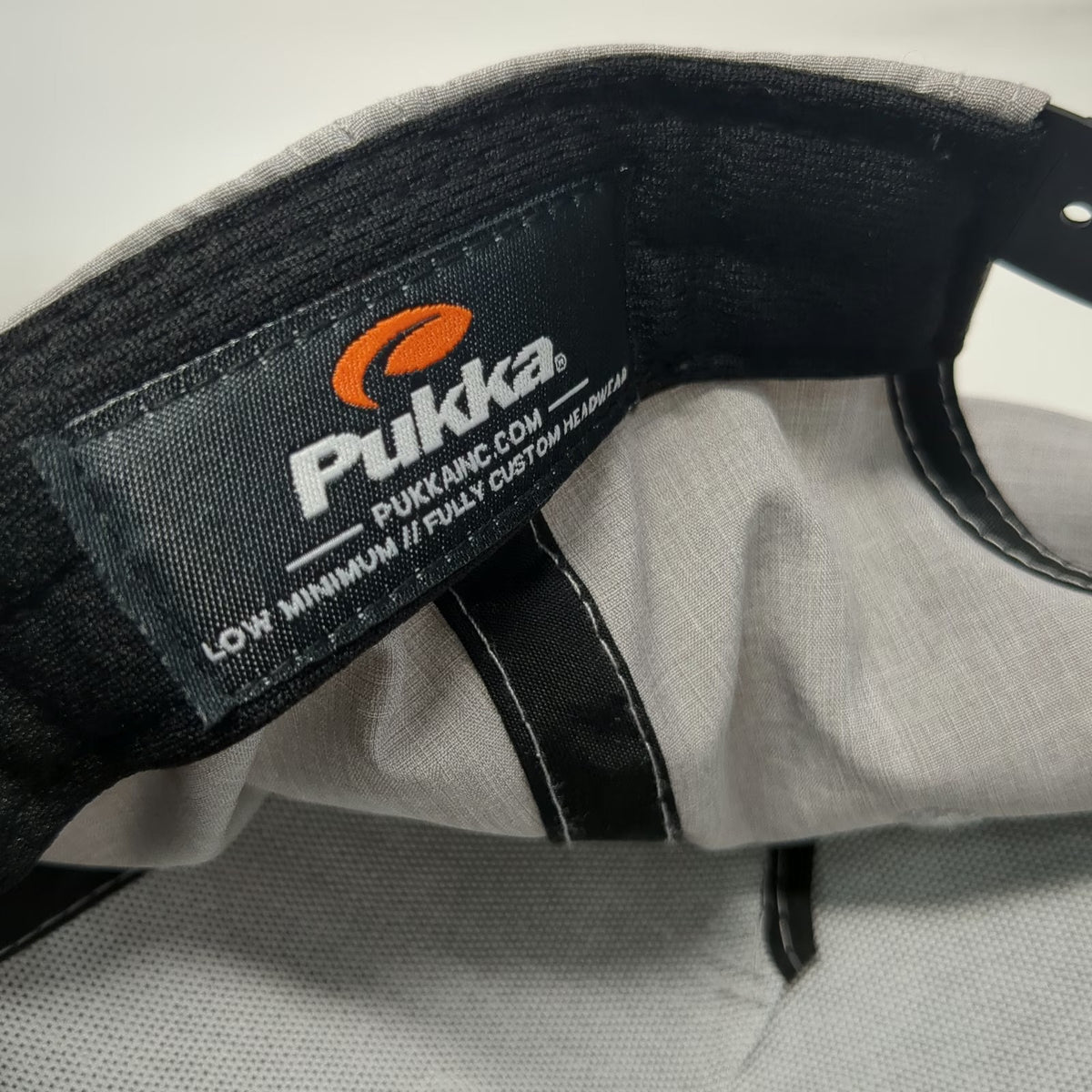 Pukka 5 Panel Gray Hat One Size Eagle Hills Golf Course Digital Camo Under Visor