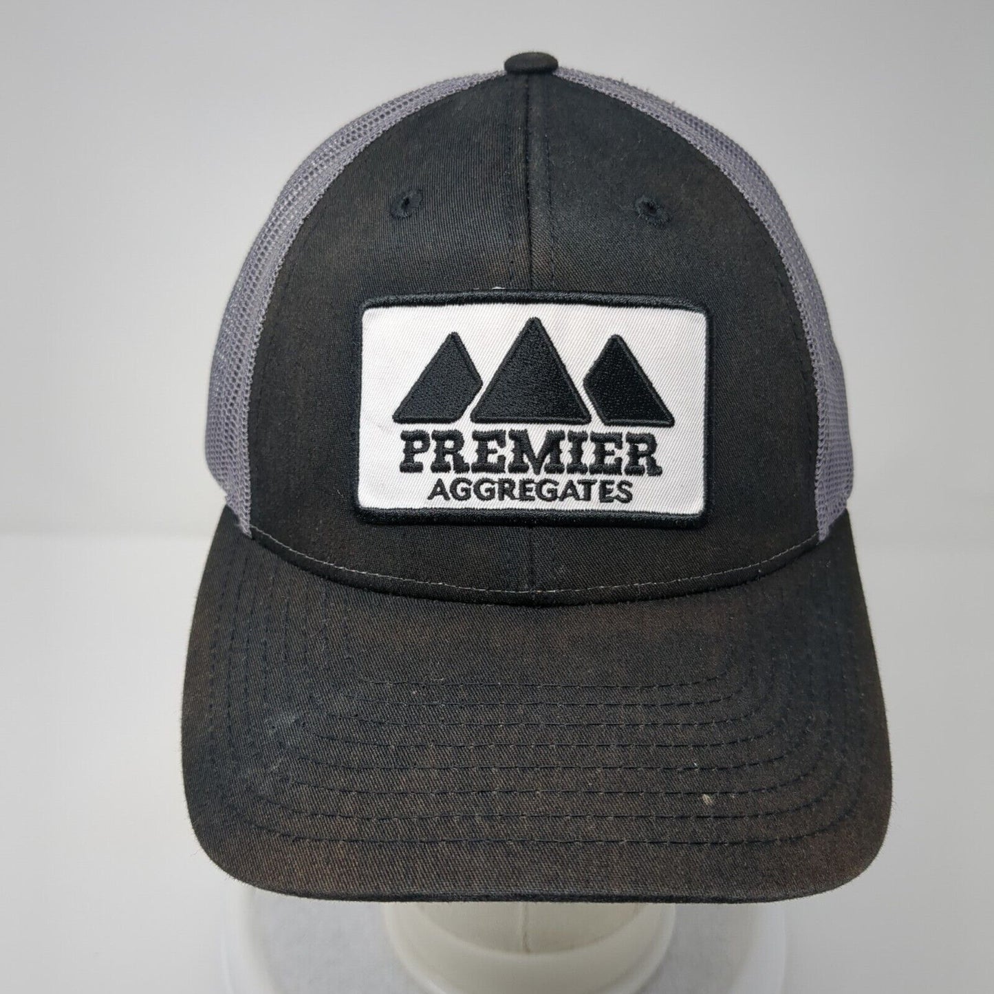 Premier Aggregates Patch Snapback Trucker Hat Black M/L Mesh Back
