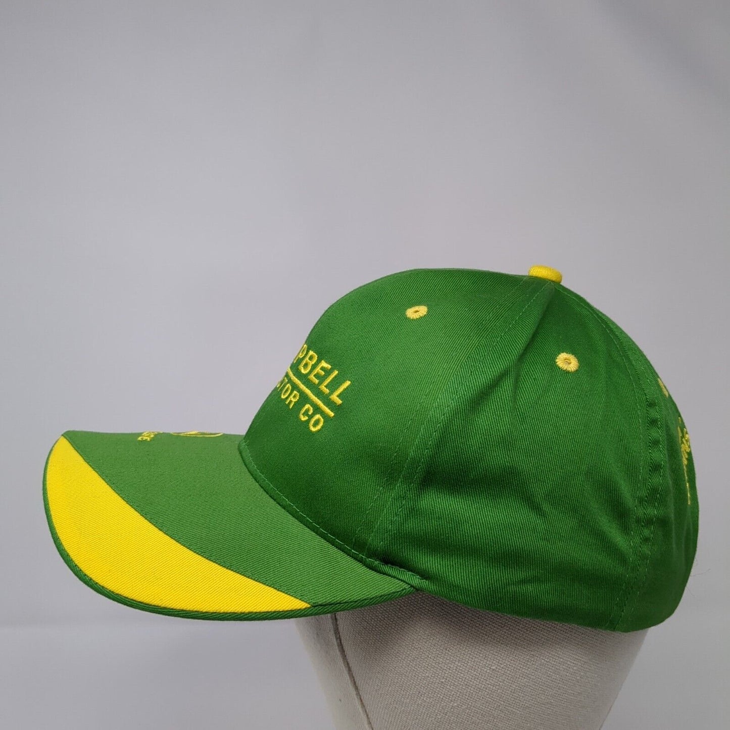Campbell Tractor Co Strapback Hat Green One Size John Deere 6 Panel