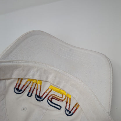 NASA Slideback Hat White One Size Adjustable Embroidered Logo Mad Engine
