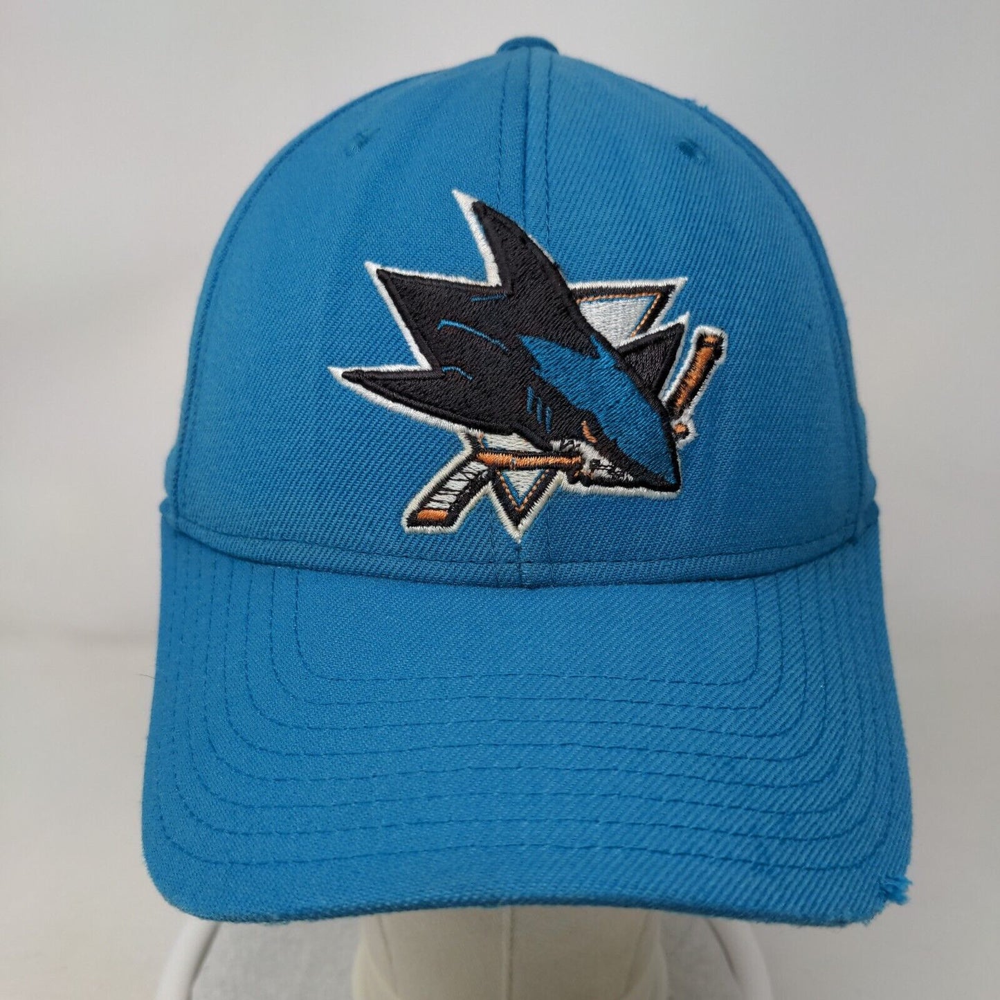 Reebok NHL Strapback Hat Blue OSFA San Jose Sharks Embroidered Logo