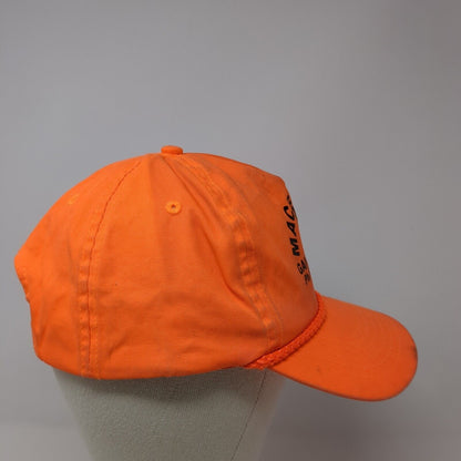 Macedonia Game Preserve Snapback Hat Orange OS Adjustable 6 Panel Rope Cobra