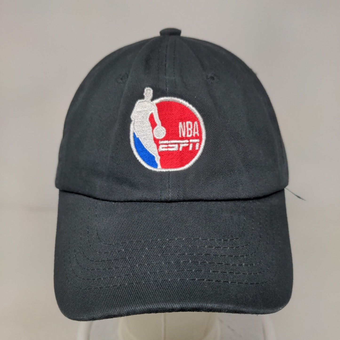 NBA ESPN Strapback Hat Black Embroidered Logo Pacific Essentials Adjustable