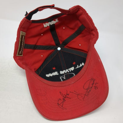 Richardson Baseball Cap Red OS All Stars 2000 SN Logo Signed Brim Hat Vintage