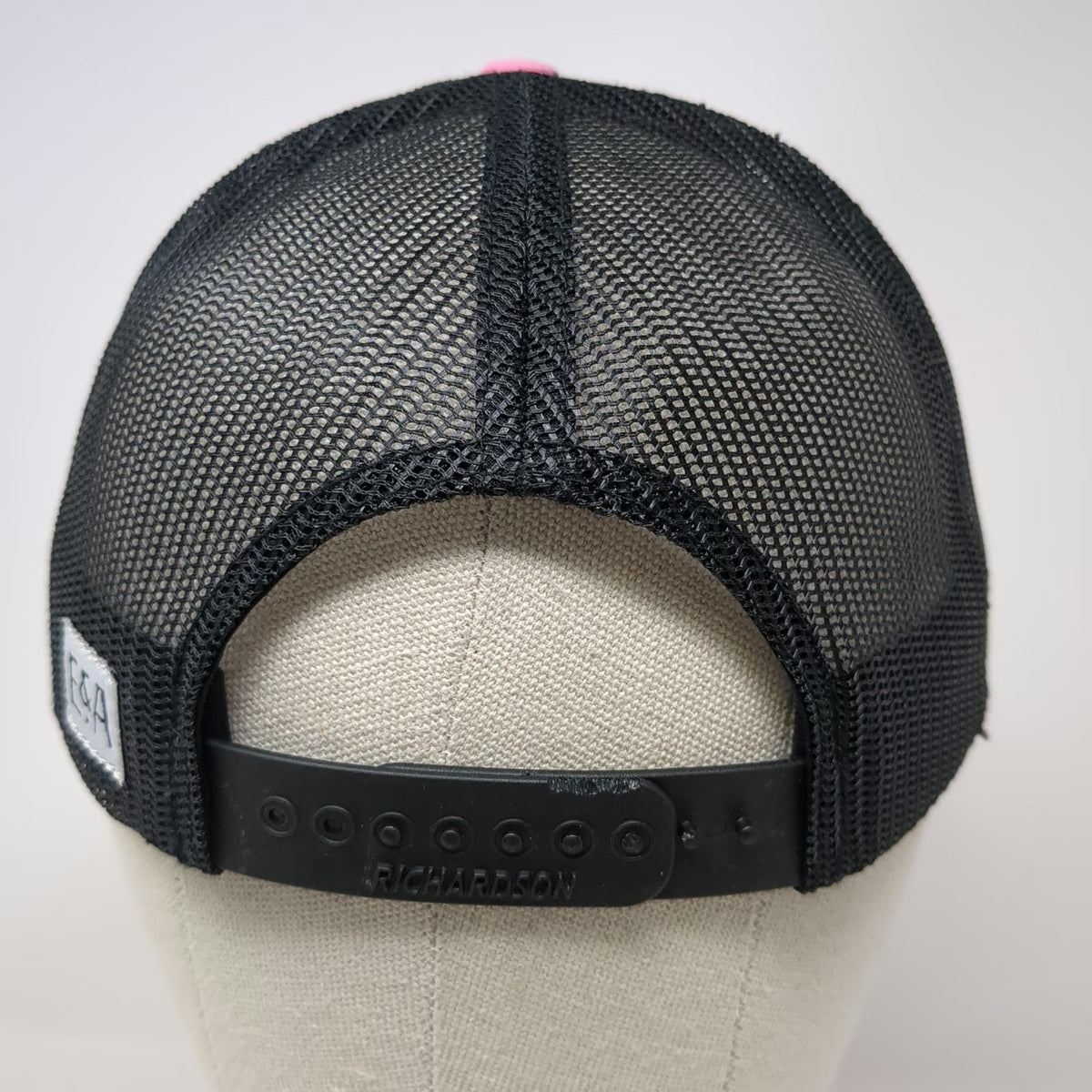 Richardson Trucker Hat Pink S Black American Flag Mesh Snapback 115 Low Pro